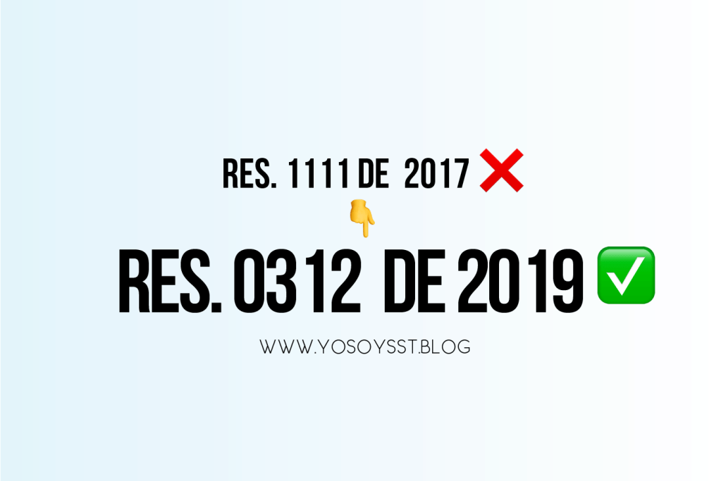 ¿QUÉ CAMBIÓ CON LA RES. 0312 – 2019? 